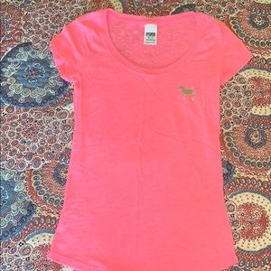 Pink short sleeve shirt